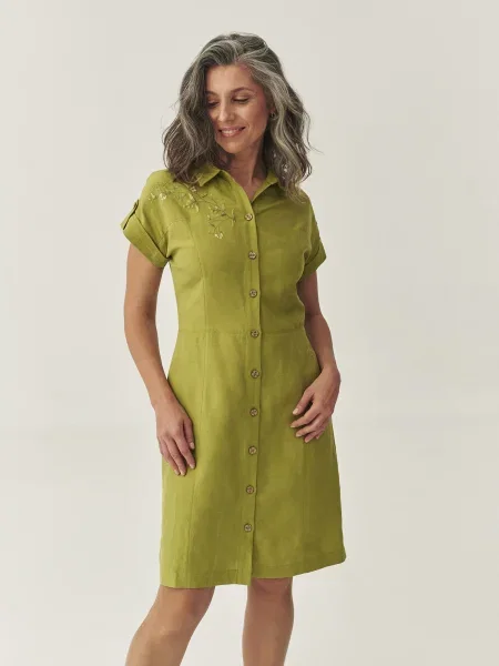 TATUUM Rochie / kaki verde
