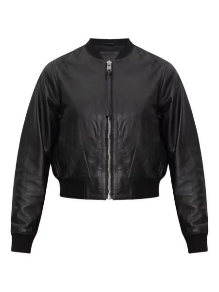 Кожено яке Allsaints черно