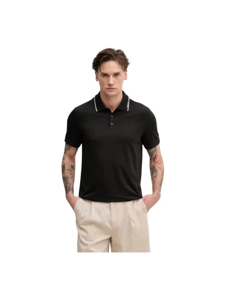 Koszulka polo Michael Kors z logo czarna
