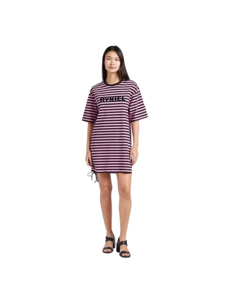 Sukienka Sonia Rykiel w paski z paskiem