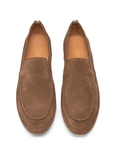 Pantofi loafer Officine Creative din piele maro