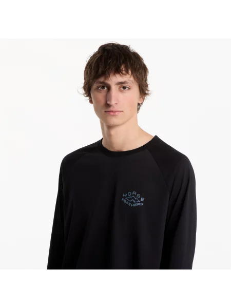 Тениска Horsefeathers Shank Ls T-Shirt Black L черно