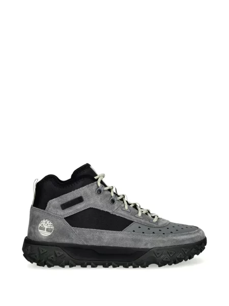 Sneakers Timberland με κορδόνια με δαντέλα γκρι