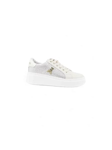 Sneakersy Patrizia Pepe skórzane na platformie białe