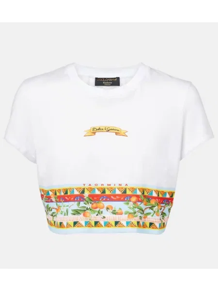 Cropp tricou Dolce&gabbana cu imagine alb