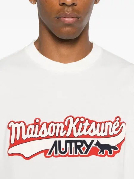 Tricou Autry cu imagine alb