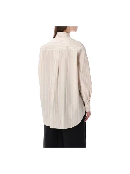 Koszula w paski Soeur w paski beżowa