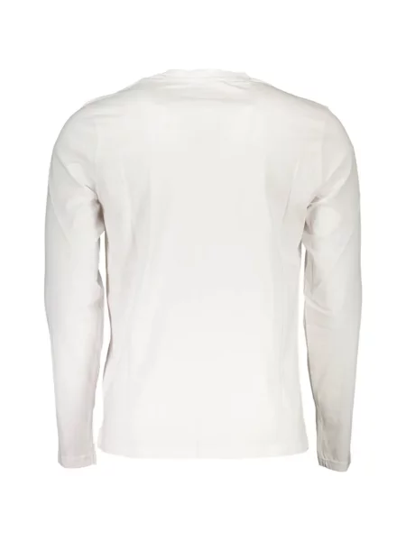 Lung tricou North Sails cu imagine alb