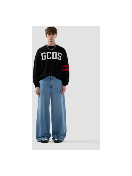 Sweter Gcds z logo czarny