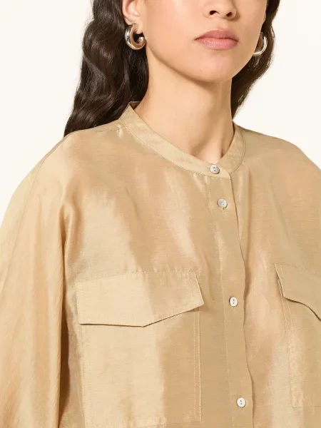 Opus Bluzka Funuk Z Rękawami beige beżowa