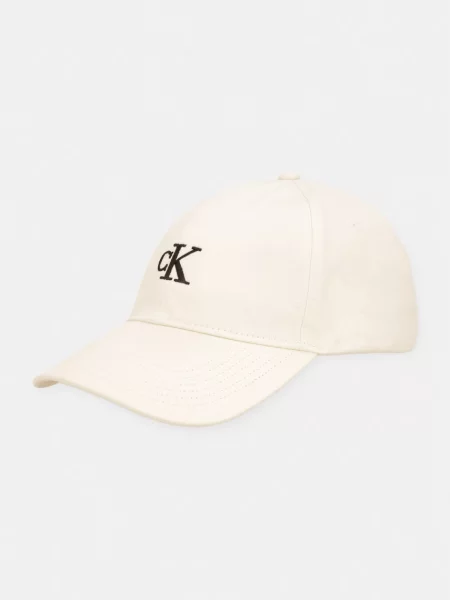 Calvin Klein czapka z daszkiem beżowa