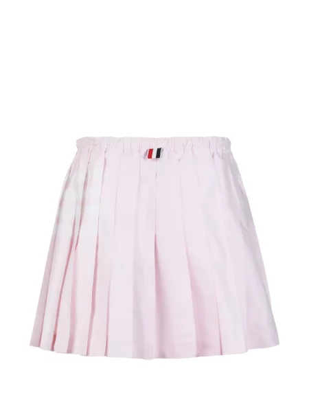 Fusta mini Thom Browne din țesătură twill cu cordon roz