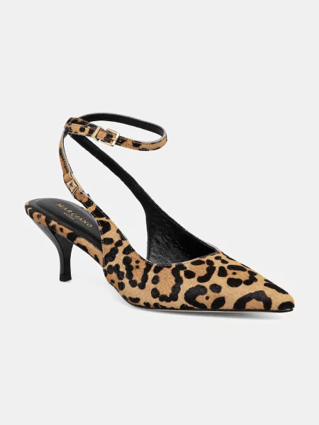 Štikle od brušene kože Marciano Guess bež