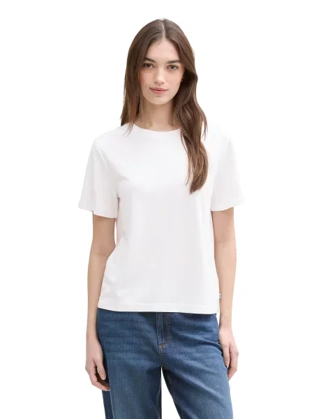 TOM TAILOR DENIM Tricou alb