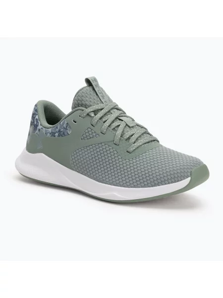 Încălțăminte de antrenament pentru femei Under Armour Charged Aurora 2+ silica green/white/metallic silica alb
