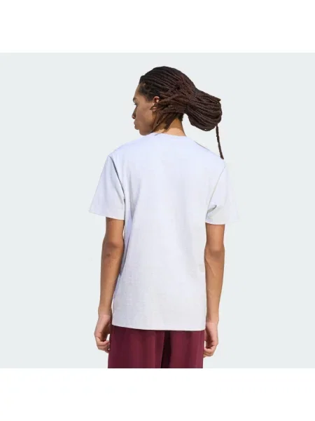 KOSZULKA Z MAŁYM LOGO ADIDAS KIT szara