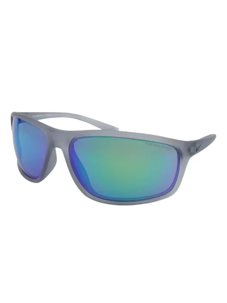 Ochelari de soare Nike cu cordon din jerseu cu imprimeu abstract gri
