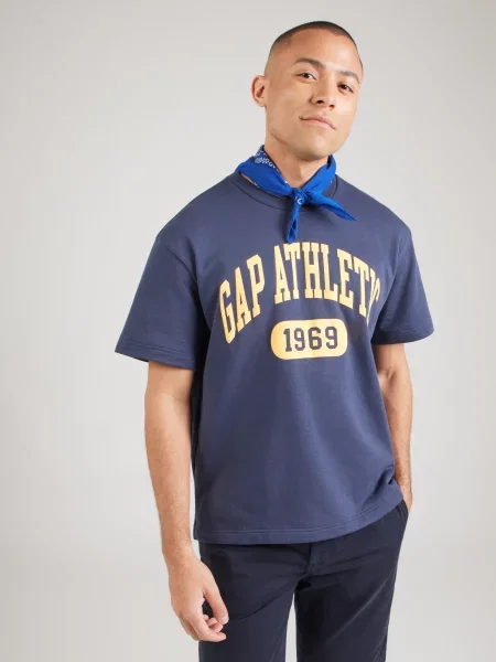 GAP Mikina ATHLETIC námornícka / žltá modrá