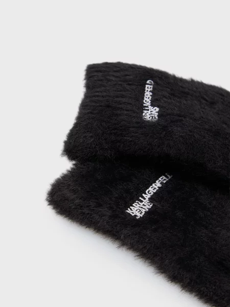 Перчатки Karl Lagerfeld Jeans черные