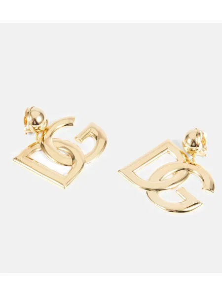 Kolczyki Dolce&gabbana z logo żółte