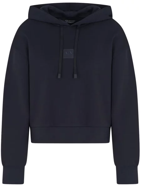 Hanorac cu glugă Armani Exchange negru