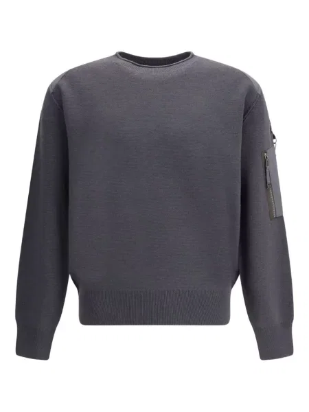 Pulover Parajumpers cu decolteu rotund gri