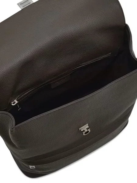 Rucsac Ferragamo cu cataramă maro