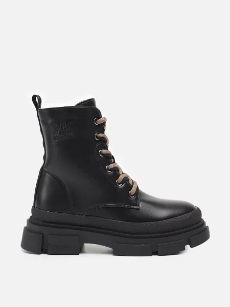 Ботинки Kimboo из искусственной кожи черные