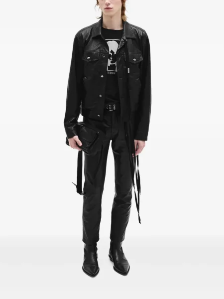 Geanta de piele Ann Demeulemeester negru