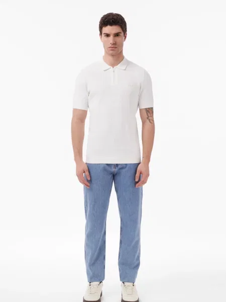 Поло Lacoste біле