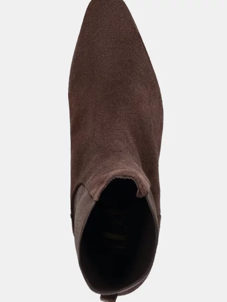 Замшевые ботинки Answear.lab на шпильке коричневые