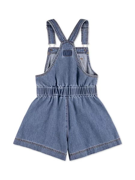 Levi's Detské nohavice na traky SHORTALL WITH TIE AT WAIST modrá