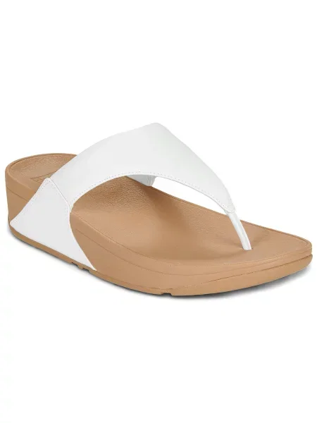 Usnjene japonke Fitflop bela