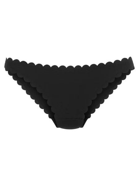 LASCANA Bikini hlačke Scallop' črna
