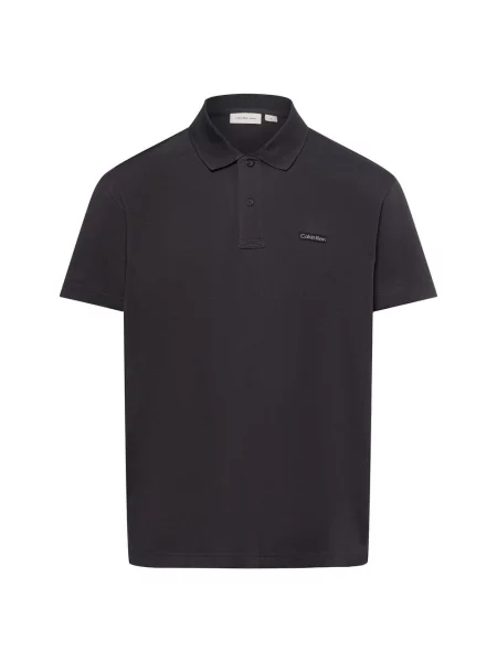 Calvin Klein Jeans koszulka polo Mężczyźni czarny jednolity S szara
