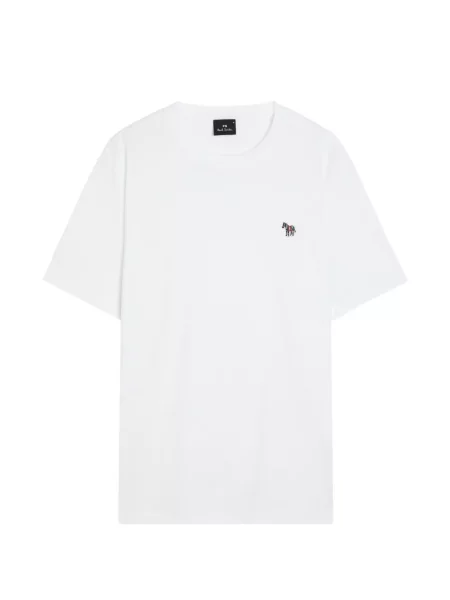 Tricou Ps Paul Smith cu model zebră cu autograf alb