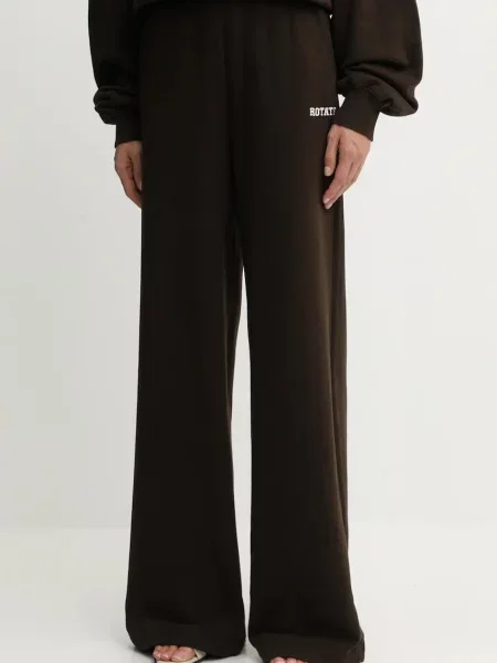 Rotate pantaloni de trening din uni maro