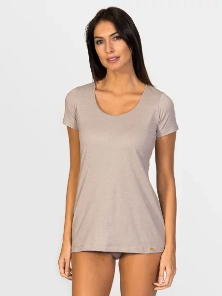 Zd ZERO DEFECTS Maiou Hera Short-sleeve Soy fiber' maro