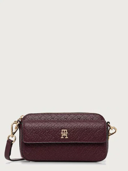 Geantă Tommy Hilfiger Th Icon Camera Bag Mono Vișiniu