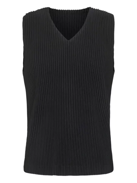 Plisovaná košile Homme Plissé Issey Miyake bez rukávů černá