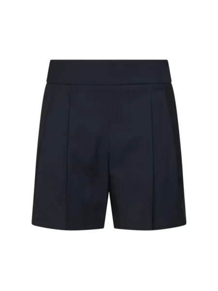Lekkie szorty Max Mara wełniane niebieskie