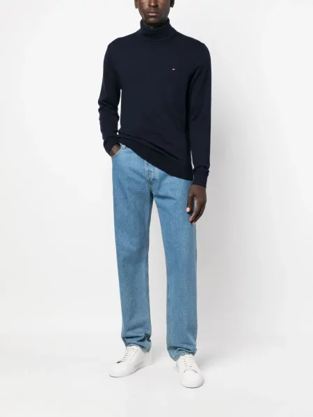 Heláncă Tommy Hilfiger cu broderie albastru