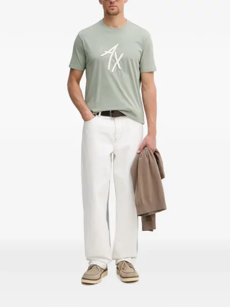 Tricou Armani Exchange cu imagine verde