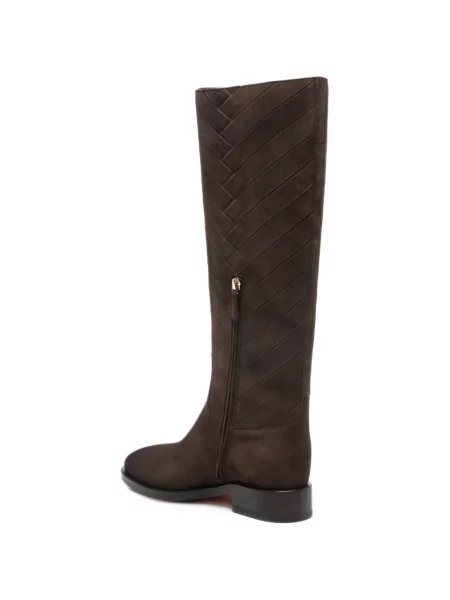 Botine Santoni țesuți maro