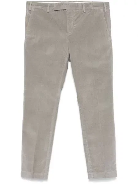Pantaloni Pt Torino de catifea cord gri