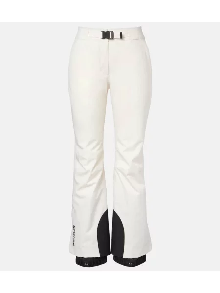 Jeździć na nartach spodnie dresowe Moncler Grenoble białe