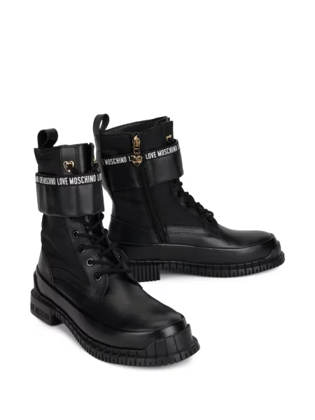 Členkové čižmy Love Moschino čierna
