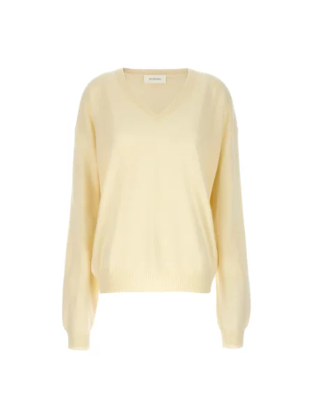 Sweter Sportmax wełniany żółty