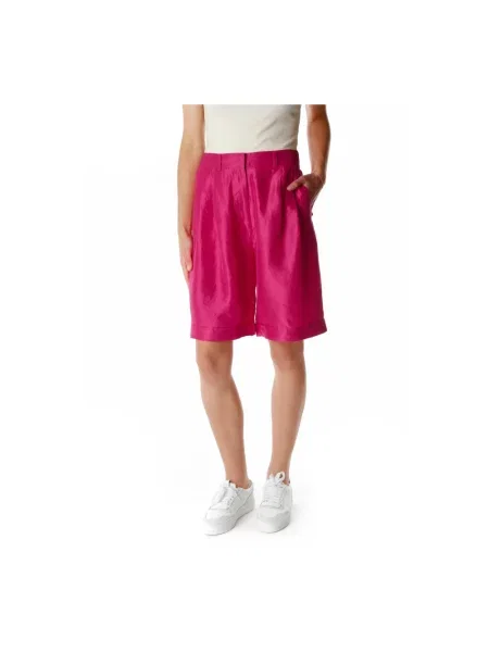 Szorty Munthe z wysoką talią klasyczne różowe