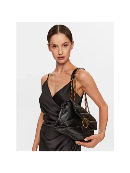 Torebka Pinko zamszowa czarna